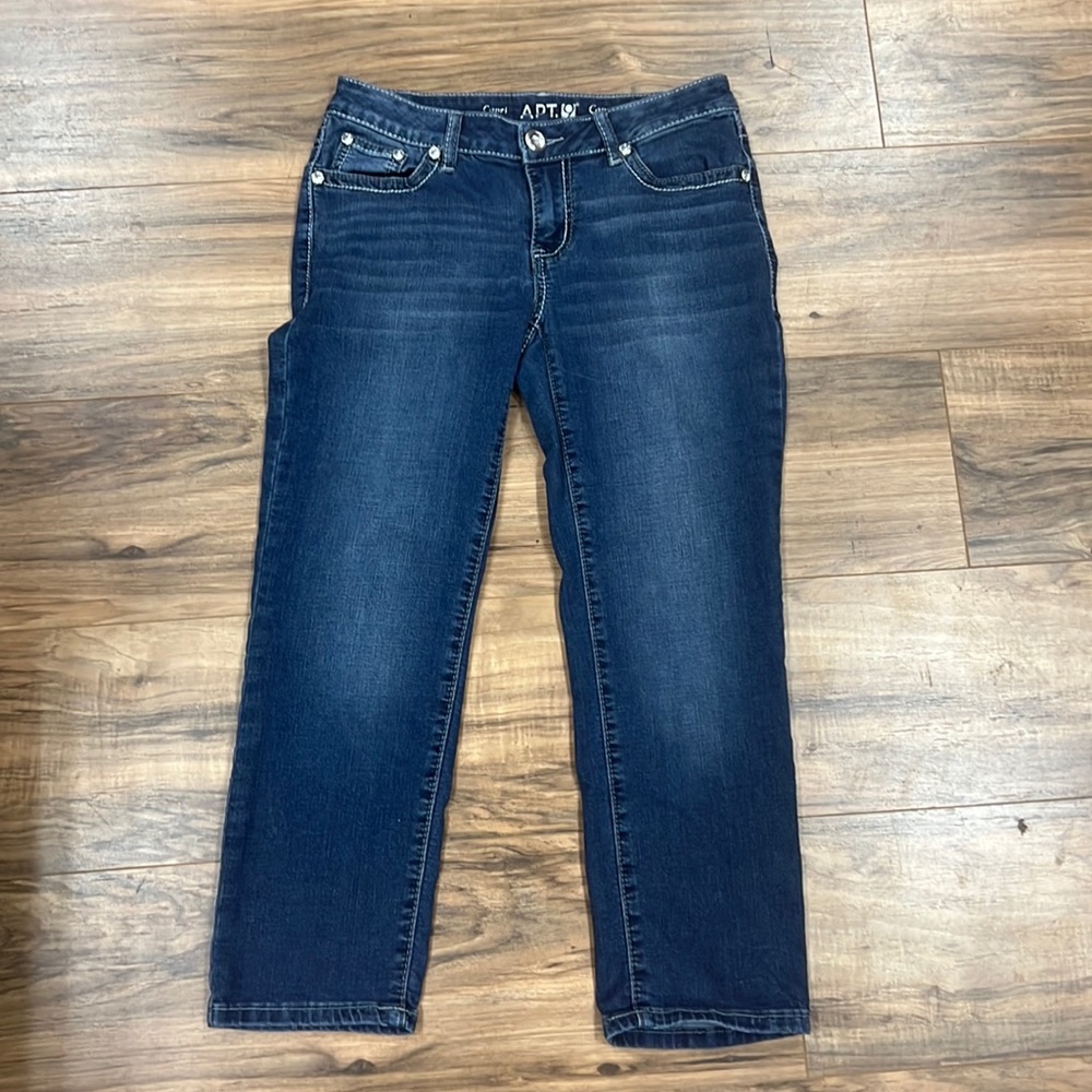 APT. 9 | embellished blingy pocket capri/cropped jeans